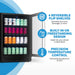 Newair FlipShelf 179 Can, 49 Bottle Reversible Shelves Fridge – 24" - Features of the Fridge Shown