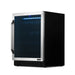 Newair FlipShelf 179 Can, 49 Bottle Reversible Shelves Fridge – 24" - Front Right View of the Fridge - Empty Shelves - Closed Door
