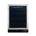 Newair FlipShelf 179 Can, 49 Bottle Reversible Shelves Fridge – 24" - Front View - Empty Shelves - Closed Door