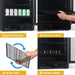 Newair FlipShelf 179 Can, 49 Bottle Reversible Shelves Fridge – 24" - Instructions on how to flip the shelves