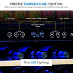 Newair FlipShelf 70 Can, 20 Bottle Built In Dual Zone Fridge – 24" - Precise Temperature Control