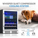 Newair FlipShelf 70 Can, 20 Bottle Built In Dual Zone Fridge – 24" - Whisper Quiet Compressor Cooling System