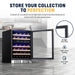 Newair Premium 46 Bottle Built-In Wine Fridge – 23.5" Stainless Steel - Store your Collection to Perfection