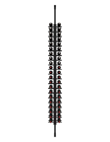 Floor-to-Ceiling Mounted Wine Rack Display - 2-Sided (42 Bottles)