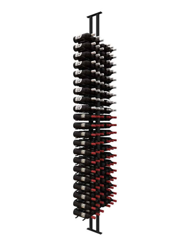 Floor-to-Ceiling Mounted Wine Rack Display - 2-Sided (126 Bottles)