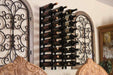 Ultra Wine Racks Straight Wall Rails - 3FT Metal Wine Rack (9 Bottles)