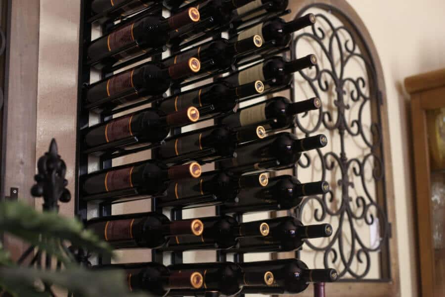 Ultra Wine Racks Straight Wall Rails - 2FT Metal Wine Rack (6 Bottles)