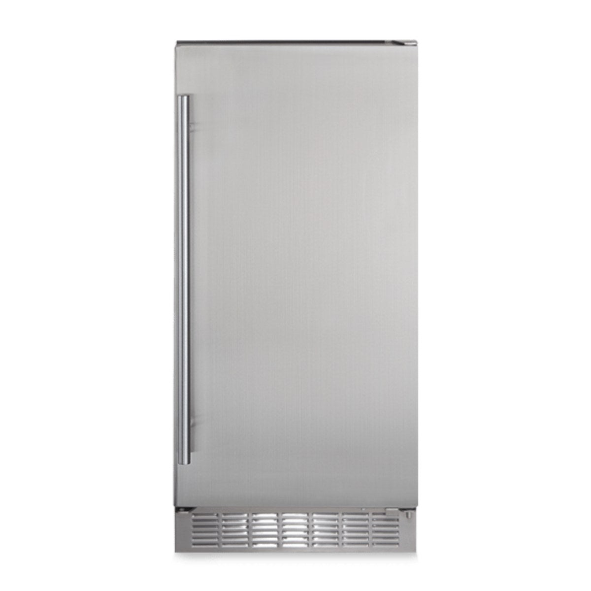 Silhouette 15″ Built-in Under Counter Ice Maker in Stainless Steel - front view of the ice maker