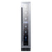 Summit 6″ ADA Compliant Built-In Wine Cellar – 7 Bottle - Front View Closed Door Loaded Shelves