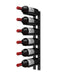 Ultra Wine Racks Straight Wall Rails - 2FT Metal Wine Rack (6 Bottles)