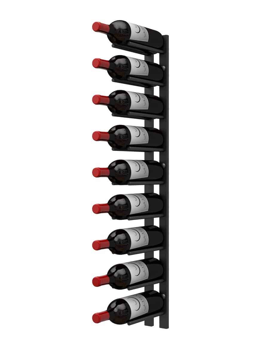 Ultra Wine Racks Straight Wall Rails - 3FT Metal Wine Rack (9 Bottles)