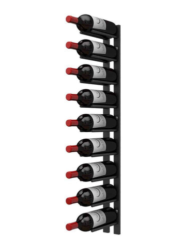 Ultra Wine Racks Straight Wall Rails - 3FT Metal Wine Rack (9 Bottles)