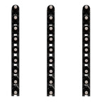 Ultra 1FT Cork-Out Straight Wall Rail Wine Rack (3 Bottles) - Cork Out Design of the Wine Rack Front View