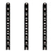 Ultra 1FT Cork-Out Straight Wall Rail Wine Rack (3 Bottles) - Cork Out Design of the Wine Rack Front View