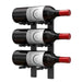 Ultra 1FT Label-Out Horizontal Wall Rail Wine Rack (3–9 Bottles) - 3 Bottles Shown
