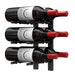Ultra 1FT Label-Out Horizontal Wall Rail Wine Rack (3–9 Bottles) - 6 Bottles Shown