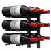 Ultra 1FT Label-Out Horizontal Wall Rail Wine Rack (3–9 Bottles) - 9 Bottles Shown
