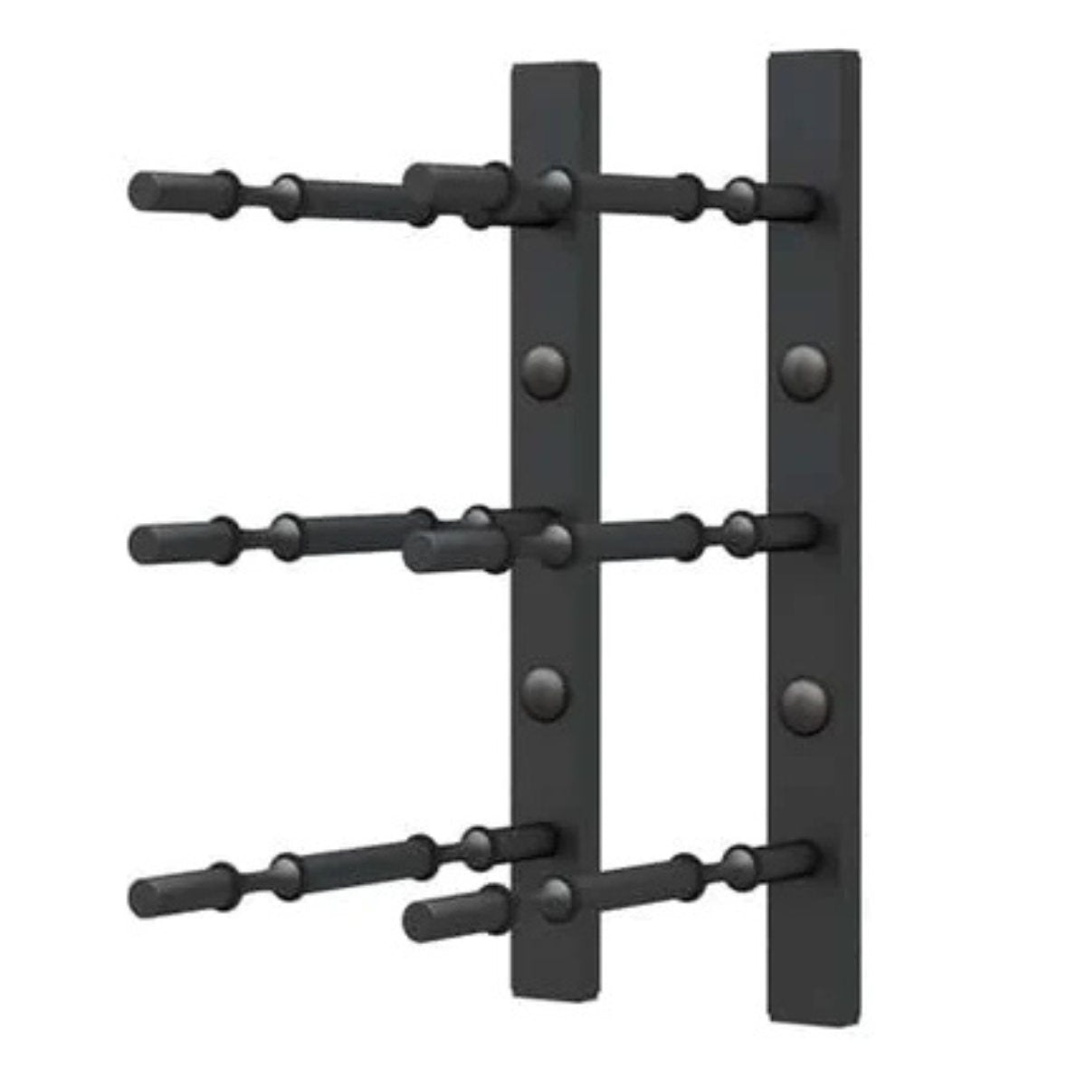 Ultra 1FT Label-Out Horizontal Wall Rail Wine Rack (3–9 Bottles) - Double Depth Can fit 6 Bottles