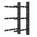 Ultra 1FT Label-Out Horizontal Wall Rail Wine Rack (3–9 Bottles) - Double Depth Can fit 6 Bottles