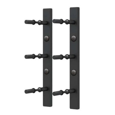 Ultra 1FT Label-Out Horizontal Wall Rail Wine Rack (3–9 Bottles) - Single Depth Can fit 3 Bottles