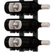 Ultra 1FT Label-Out Horizontal Wall Rail Wine Rack (3–9 Bottles) - Single Depth Rack with 3 Bottles Label Shown