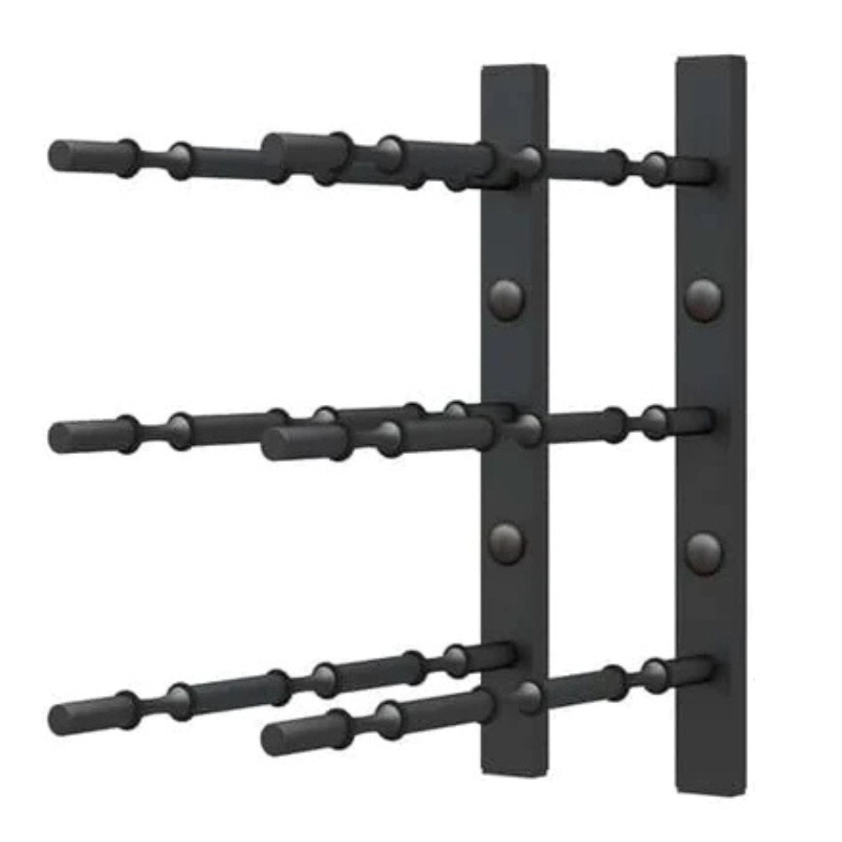 Ultra 1FT Label-Out Horizontal Wall Rail Wine Rack (3–9 Bottles) - Triple Depth Can fit 9 Bottles