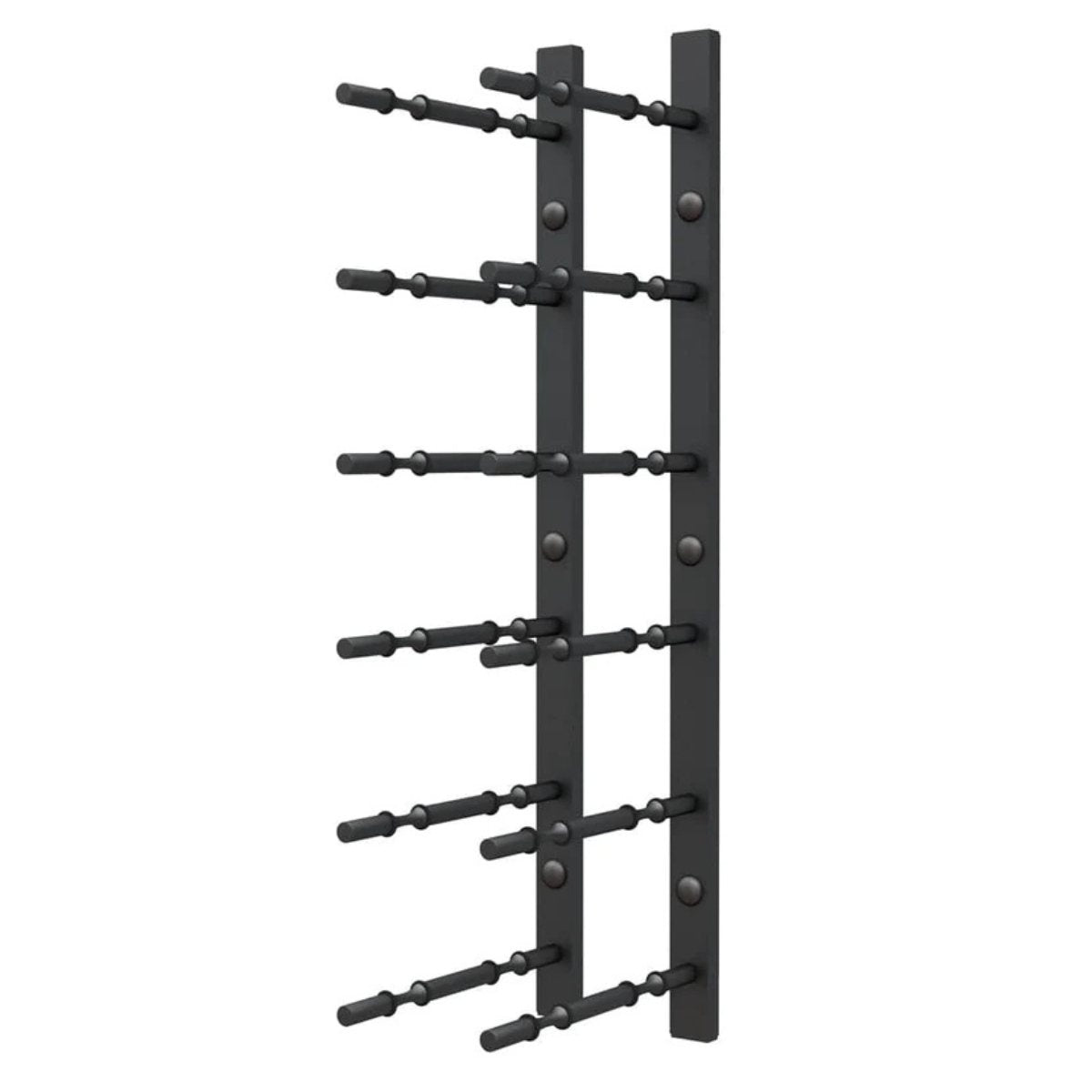 Ultra 2FT Label-Out Horizontal Wall Rail Wine Rack (6–18 Bottles) - Double Depth Can fit 12 Bottles