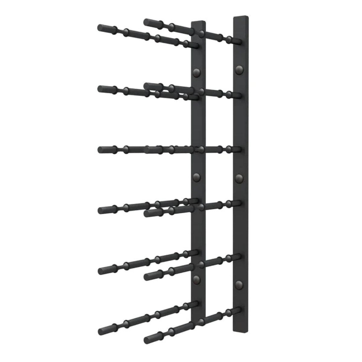 Ultra 2FT Label-Out Horizontal Wall Rail Wine Rack (6–18 Bottles) - Triple Depth Can fit 18 Bottles