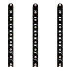 Ultra 3FT Cork-Out Straight Wall Rail Wine Rack (9 Bottles) - Cork Out Design of the Wine Rack Front View