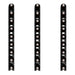 Ultra 3FT Cork-Out Straight Wall Rail Wine Rack (9 Bottles) - Cork Out Design of the Wine Rack Front View
