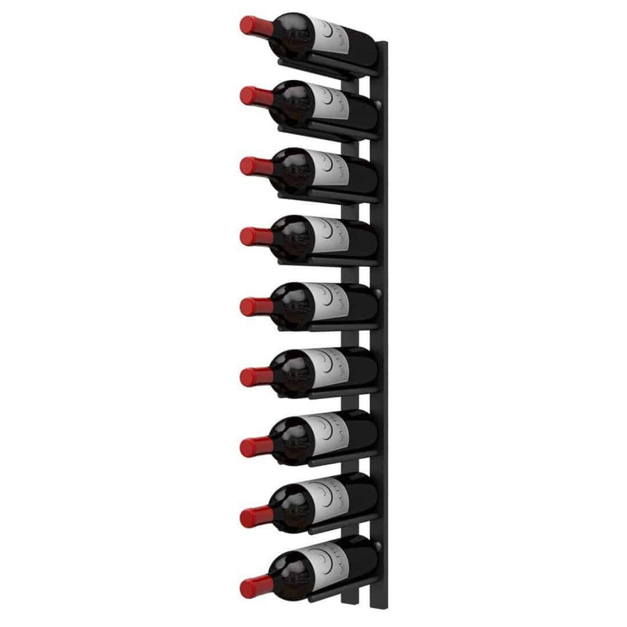 Ultra 3FT Cork-Out Straight Wall Rail Wine Rack (9 Bottles) - Cork Out Design with wine bottles
