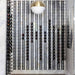 Ultra 3FT Cork-Out Straight Wall Rail Wine Rack (9 Bottles) - Floor-to-ceiling wine wall with black metal racks against a marble backdrop and modern light fixture