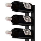 Ultra 3FT Cork-Out Straight Wall Rail Wine Rack (9 Bottles) - Single Depth Rack with 3 Bottles Cork Out Design