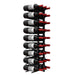 Ultra 3FT Label-Out Horizontal Wall Rail Wine Rack (9–27 Bottles) - 27 Bottles Shown