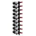 Ultra 3FT Label-Out Horizontal Wall Rail Wine Rack (9–27 Bottles) - 9 Bottles Shown