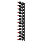 Ultra 4FT Cork-Out Straight Wall Rail Wine Rack (12 Bottles) - Cork Out Design with wine bottles
