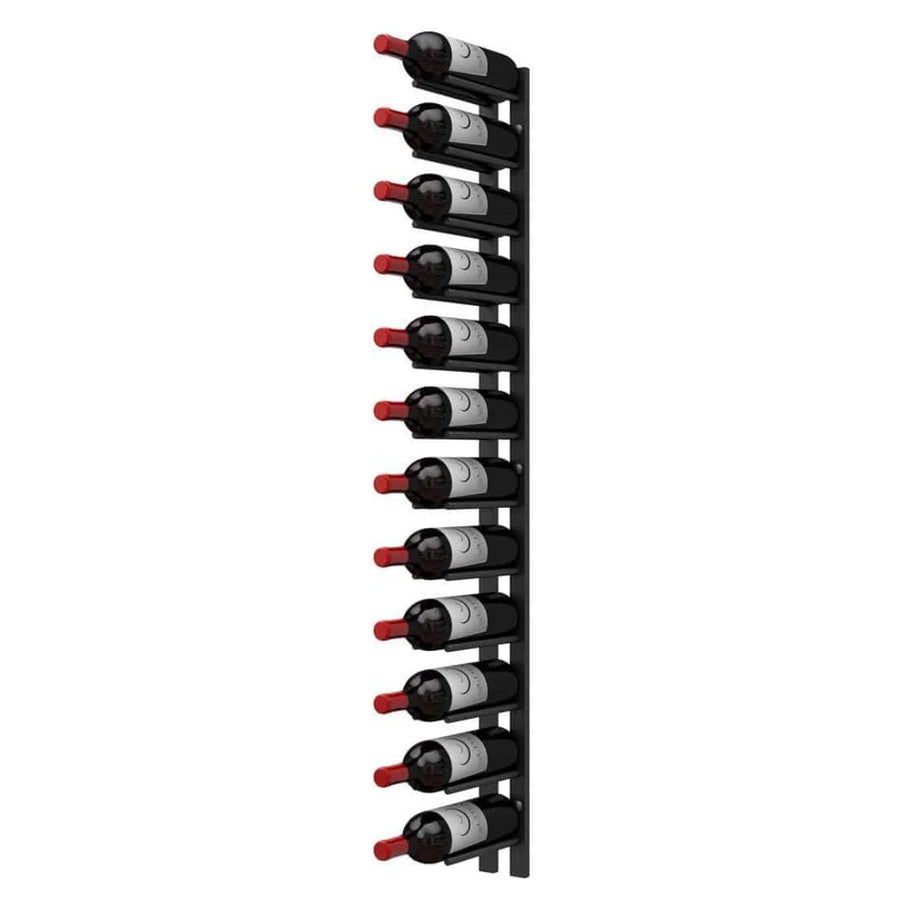 Ultra 4FT Cork-Out Straight Wall Rail Wine Rack (12 Bottles) - Cork Out Design with wine bottles
