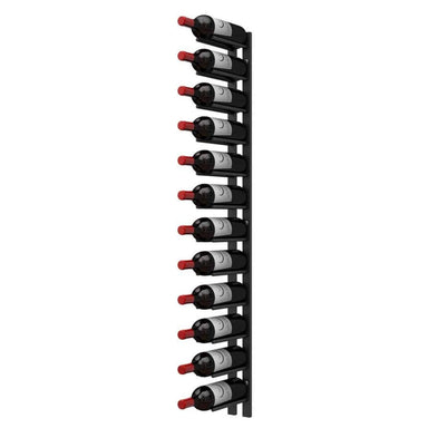 Ultra 4FT Cork-Out Straight Wall Rail Wine Rack (12 Bottles) - Cork Out Design with wine bottles
