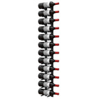 Ultra 4FT Label-Out Horizontal Wall Rail Wine Rack (12–36 Bottles) - 12 Bottles Shown