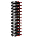 Ultra 4FT Label-Out Horizontal Wall Rail Wine Rack (12–36 Bottles) - 36 Bottles Shown