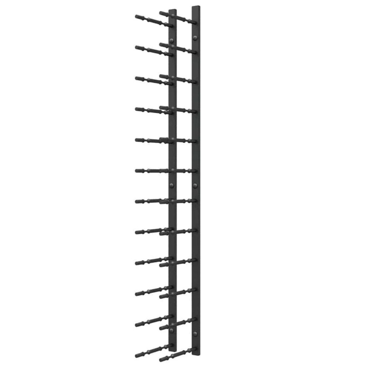 Ultra 4FT Label-Out Horizontal Wall Rail Wine Rack (12–36 Bottles) - Double Depth Can fit 24 Bottles