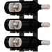 Ultra 4FT Label-Out Horizontal Wall Rail Wine Rack (12–36 Bottles) - Single Depth Rack with 3 Bottles Label Shown