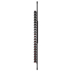 Ultra Floor-to-Ceiling Mounted 1-Sided Wine Rack Display (21 Bottles) - front view with wine bottles