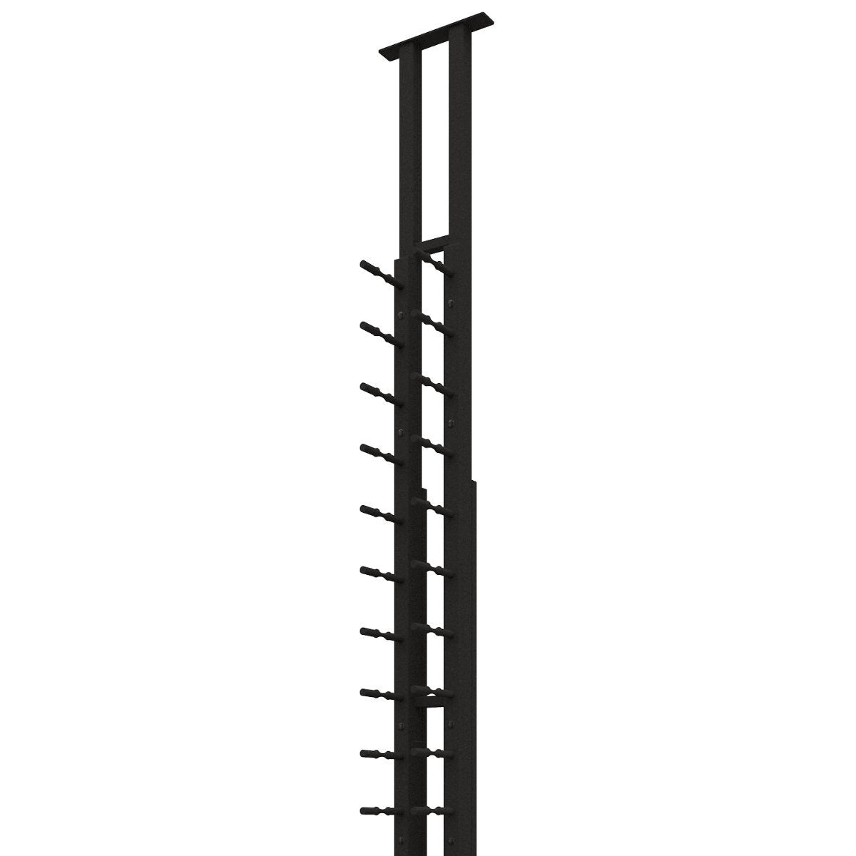 Ultra Floor-to-Ceiling Mounted 1-Sided Wine Rack Display (21 Bottles) - modern, sleek design shown