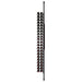 Ultra Floor-to-Ceiling Mounted 1-Sided Wine Rack Display (42 Bottles) - front view with wine bottles