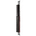 Ultra Floor-to-Ceiling Mounted 1-Sided Wine Rack Display (42 Bottles) - side view with wine bottles