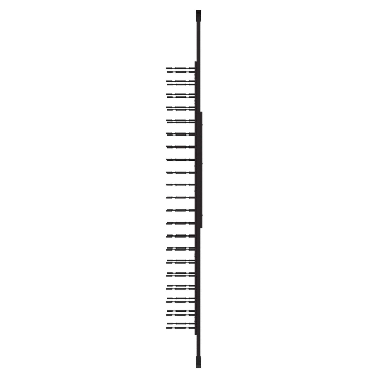 Ultra Floor-to-Ceiling Mounted 1-Sided Wine Rack Display (42 Bottles) - side view without bottles