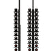 Ultra Floor-to-Ceiling Mounted 1-Sided Wine Rack Display (42 Bottles) - storage and depth size shown