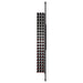 Ultra Floor-to-Ceiling Mounted 1-Sided Wine Rack Display (63 Bottles) - front view with wine bottles