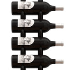 Ultra Floor-to-Ceiling Mounted 1-Sided Wine Rack Display (63 Bottles) - maximum view of wine label